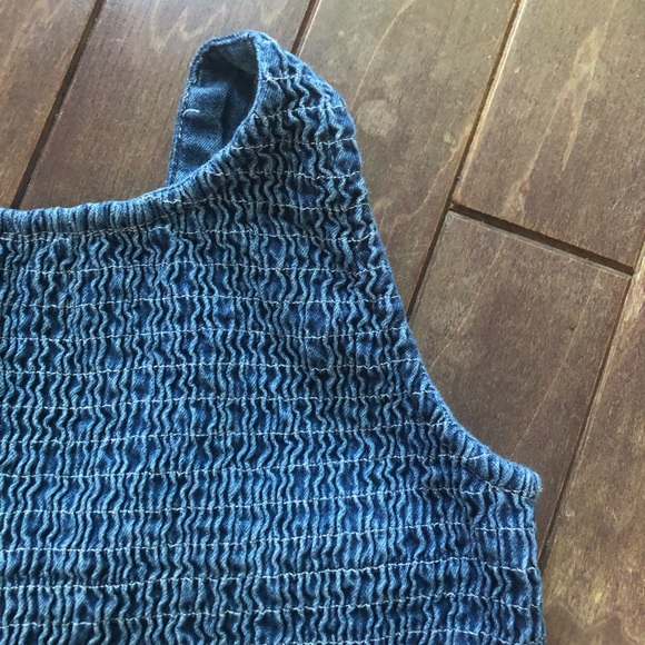 Fits Adult! Vintage Smocked Denim Blouse - Picture 8 of 12